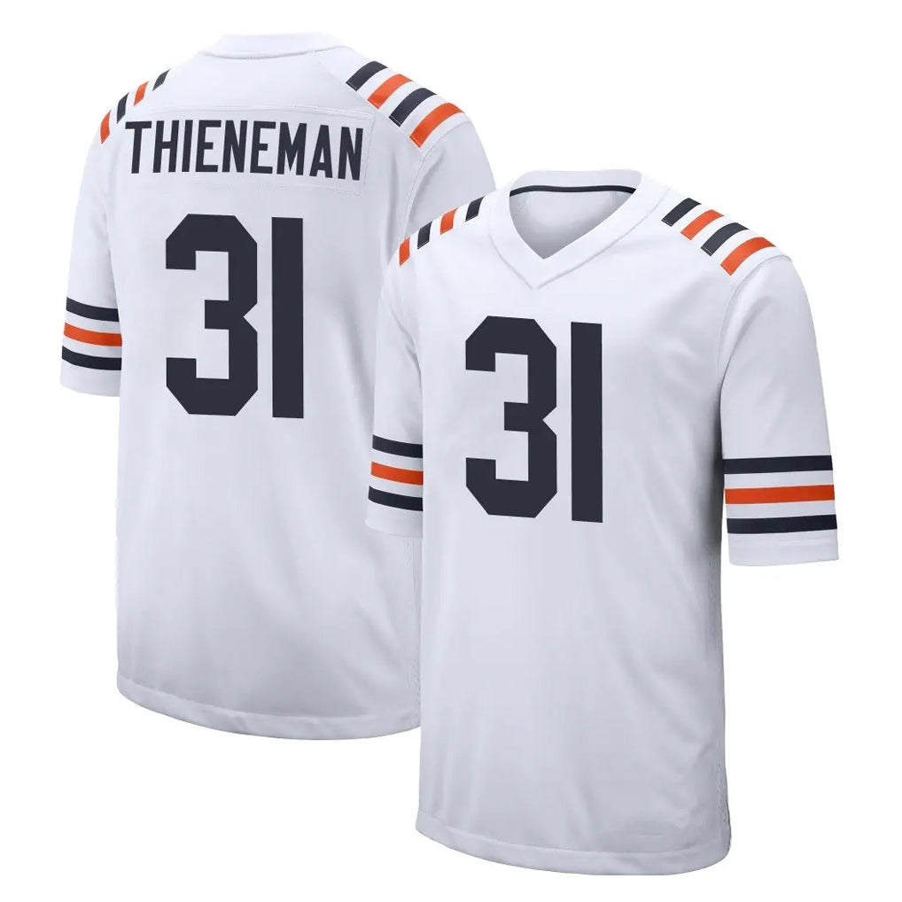 C.Bears #31 Dillon Thieneman Player White Classic Home Game Edoa Stitched Jerseys