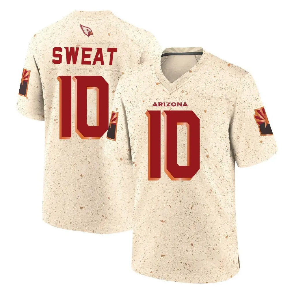 A.Cardinals #10 Josh Sweat Player Cream Rivalries Collection Game Edoa Stitched Jerseys