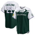 C.Rockies #21 Kyle Freeland Player Green City Connect Home Game Edoa Stitched Jerseys