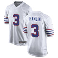 B.Bills #3 Damar Hamlin Player White Alternate Game Edoa Stitched Jerseys