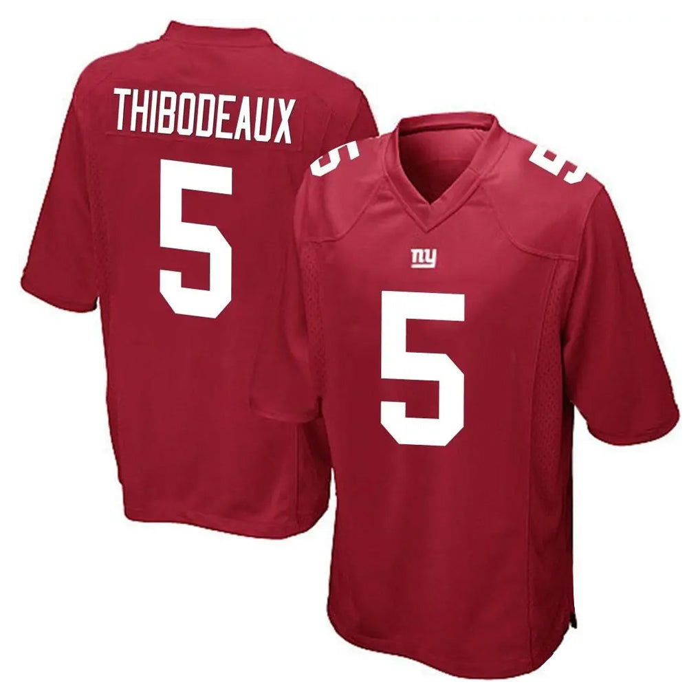 NY.Giants #5 Kayvon Thibodeaux Player Red Home Game Edoa Stitched Jerseys