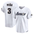 H.Astros #3 Jeremy Pe?a Player White Throwback Cooperstown Collection Limited Edoa Stitched Jerseys