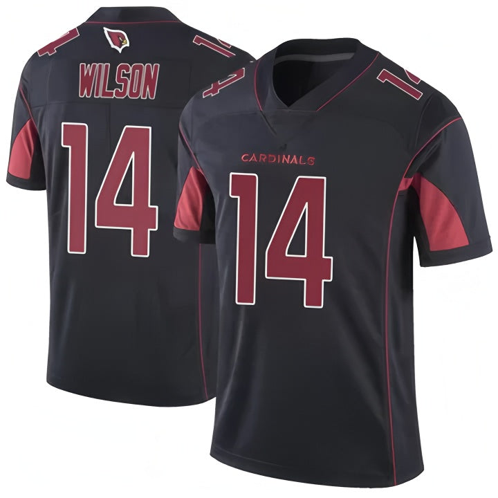 A.Cardinals #14 Michael Wilson Player Black Vapor Limited Elite Home Game Edoa Stitched Jerseys