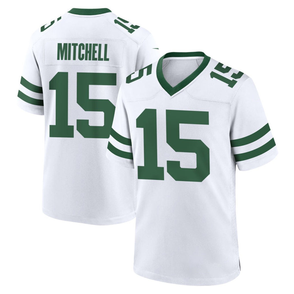 NY.Jets #15 Adonai Mitchell Player White Legacy Home Game Edoa Stitched Jerseys
