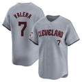 C.Guardians #7 George Valera Player Gray Road Limited Home Edoa Stitched Jerseys