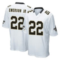 NO.Saints #22 Martin Emerson Jr. Player White Home Game Edoa Stitched Jerseys