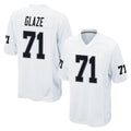 LV.Raiders #71 DJ Glaze Player White Home Game Edoa Stitched Jerseys