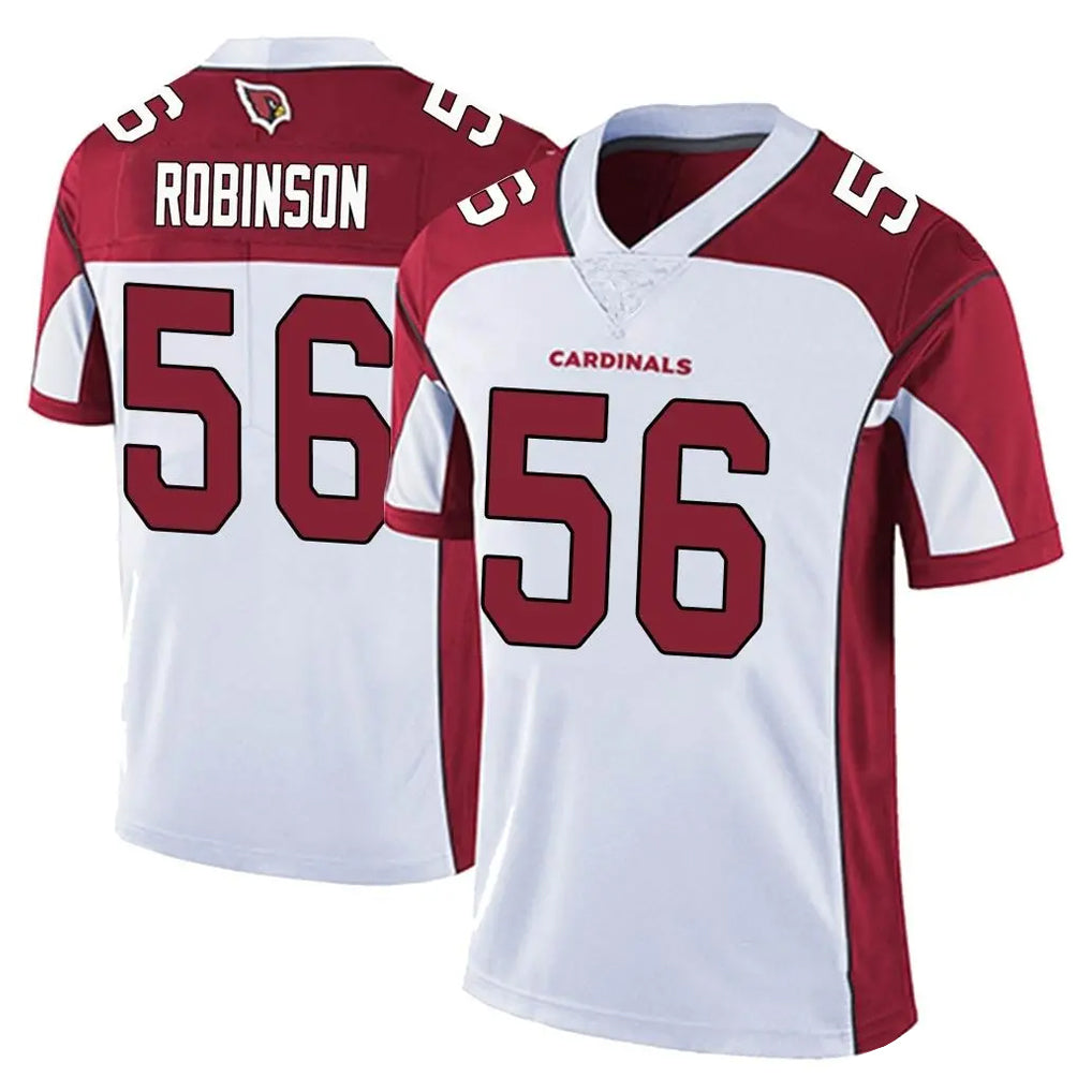 A.Cardinals #56 Darius Robinson Player White Vapor Limited Home Game Edoa Stitched Jerseys