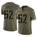 W.Commanders #52 Sonny Styles Player Olive Salute To Service Limited Home Game Edoa Stitched Jerseys