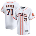 H.Astros #71 Josh Hader Player White Home Limited Edoa Stitched Jerseys