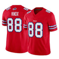 B.Bills #88 Dawson Knox Player Red Vapor F.U.S.E. Limited Home Game Edoa Stitched Jerseys