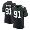 NY.Jets #91 Jowon Briggs Player Black Legacy Home Game Edoa Stitched Jerseys