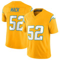 LA.Chargers #52 Khalil Mack Player Gold Limited Vapor F.U.S.E. Home Game Edoa Stitched Jerseys