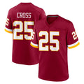 W.Commanders #25 Nick Cross Player Burgundy Game Home Edoa Stitched Jerseys