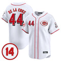 C.Reds #44 Elly De La Cruz Player White Vapor Premier Limited Home Edoa Stitched Jerseys