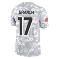 A.Falcons #17 Zachariah Branch Player Arctic Camo Salute to Service Limited Edoa Stitched Jerseys