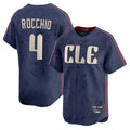 C.Guardians #4 Brayan Rocchio Player Navy City Connect Limited Home Edoa Stitched Jerseys