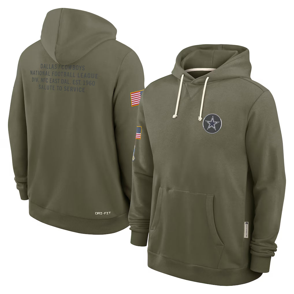 D.Cowboys ## Cowboys Blank Player Olive Salute to Service Pullover Hoodies Limited Edoa Stitched Jerseys