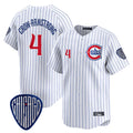 C.Cubs #4 Pete Crow-Armstrong Player White Pinstripe Vapor Premier Limited Home Edoa Stitched Jerseys