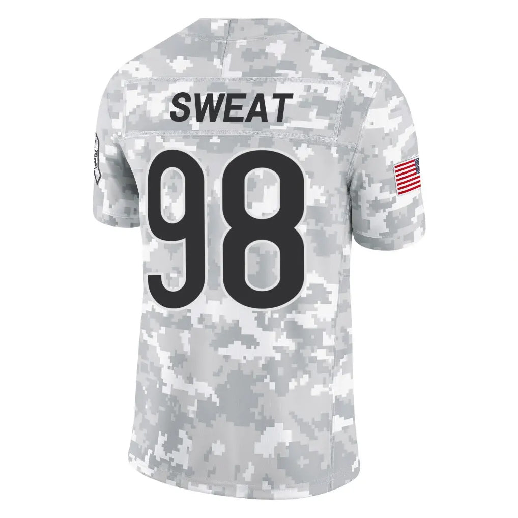 C.Bears #98 Montez Sweat Player Arctic Camo Salute to Service Limited Edoa Stitched Jerseys