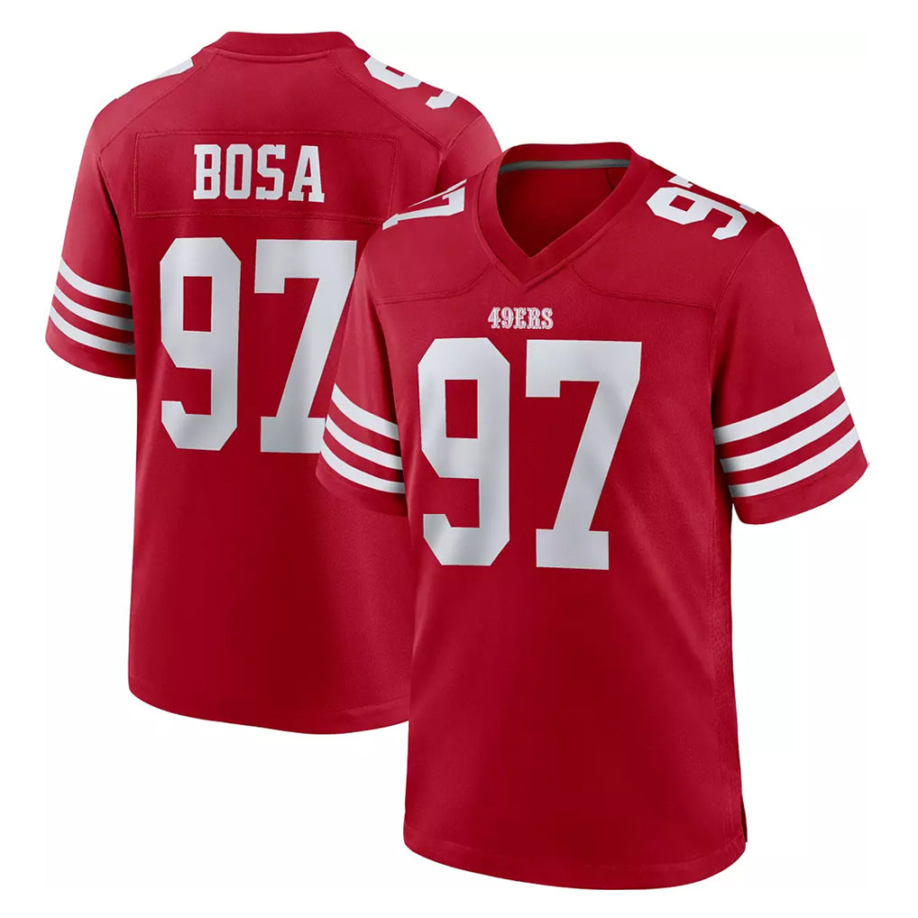 SF.49ers #97 Nick Bosa Player Red Game Home Edoa Stitched Jerseys
