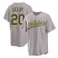 Athletics #20 Zack Gelof Player Gray Home Game Edoa Stitched Jerseys
