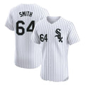 C.White Sox #64 Shane Smith Player White Stripe Limited Elite Home Edoa Stitched Jerseys
