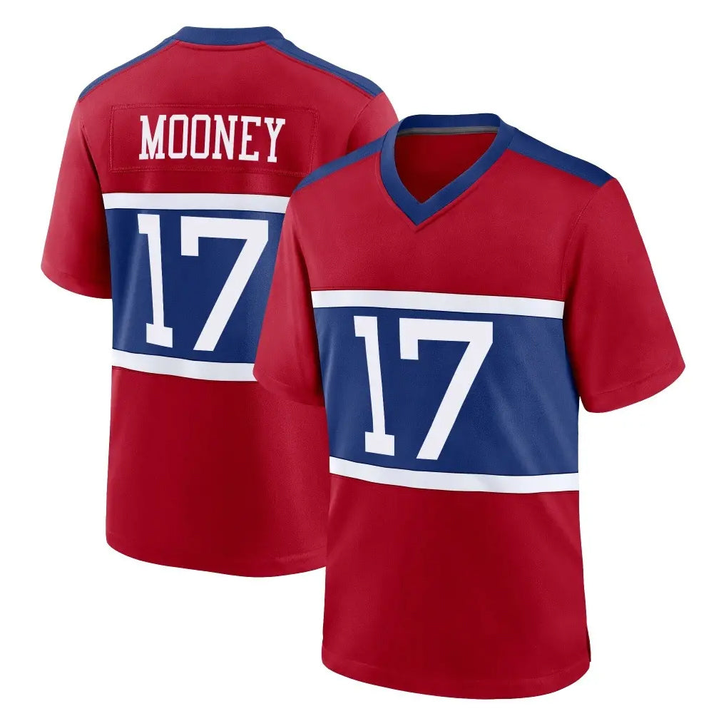 NY.Giants #17 Darnell Mooney Player Red Century Home Game Edoa Stitched Jerseys