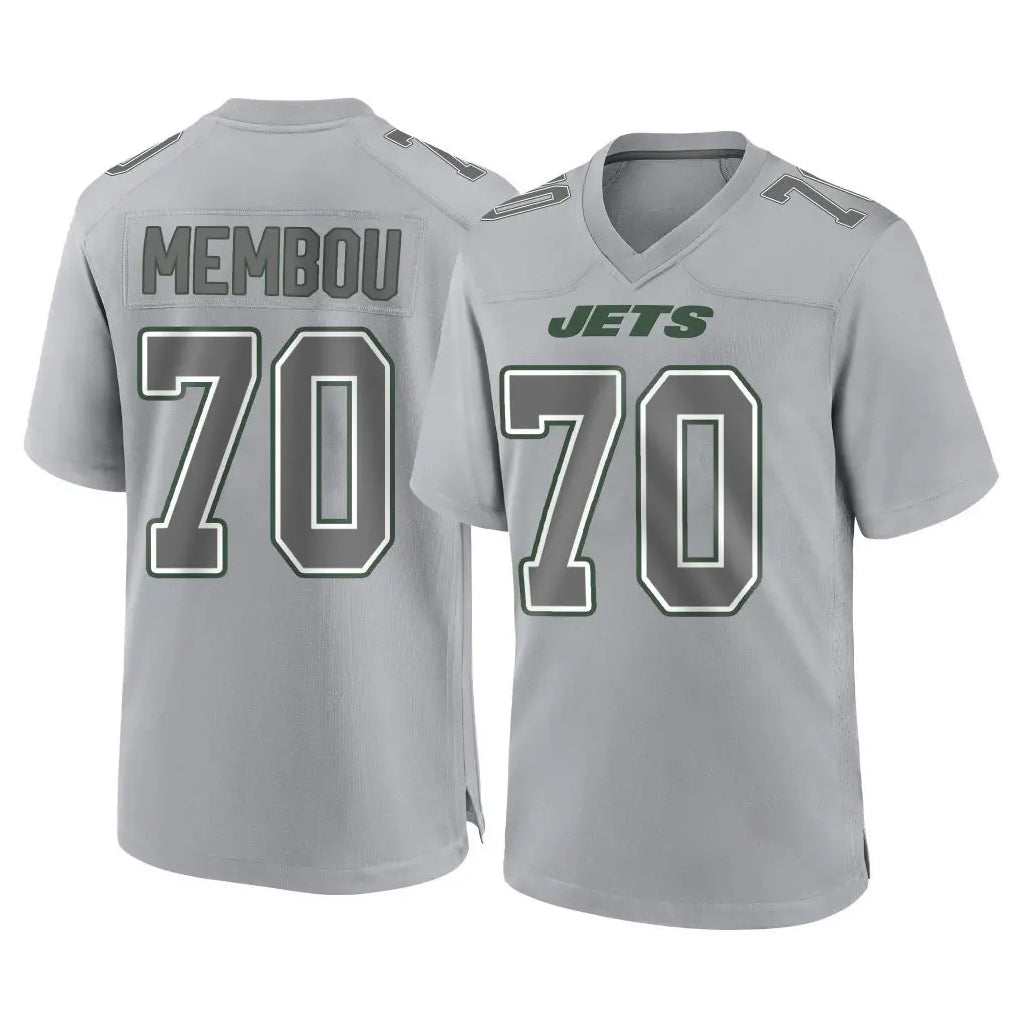 NY.Jets #70 Armand Membou Player Gray Limited Atmosphere Fashion Home Game Edoa Stitched Jerseys