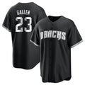 A.Diamondbacks #23 Zac Gallen Player Black Game Home Edoa Stitched Jerseys