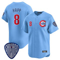 C.Cubs #8 Ian Happ Player Blue Vapor Premier Limited Home Edoa Stitched Jerseys