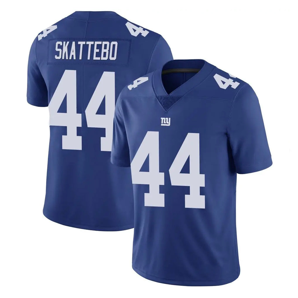 NY.Giants #44 Cam Skattebo Player Royal Limited Vapor Untouchable Home Game Edoa Stitched Jerseys