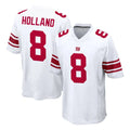 NY.Giants #8 Jevon Holland Player White Home Game Edoa Stitched Jerseys