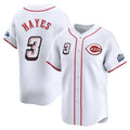 C.Reds #3 Ke'Bryan Hayes Player White Speedway Classic Home Limited Edoa Stitched Jerseys
