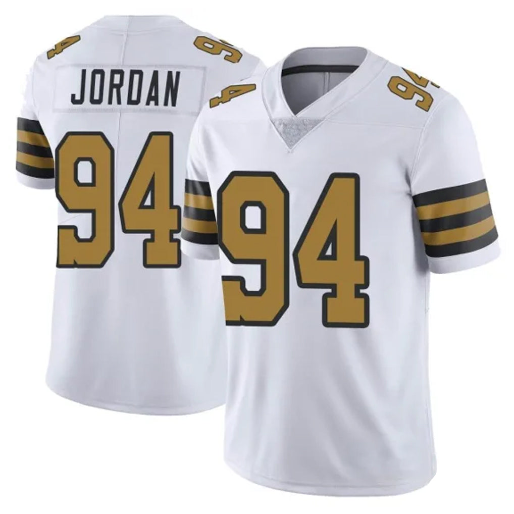 NO.Saints #94 Cameron Jordan Player White Limited Color Rush Home Game Edoa Stitched Jerseys