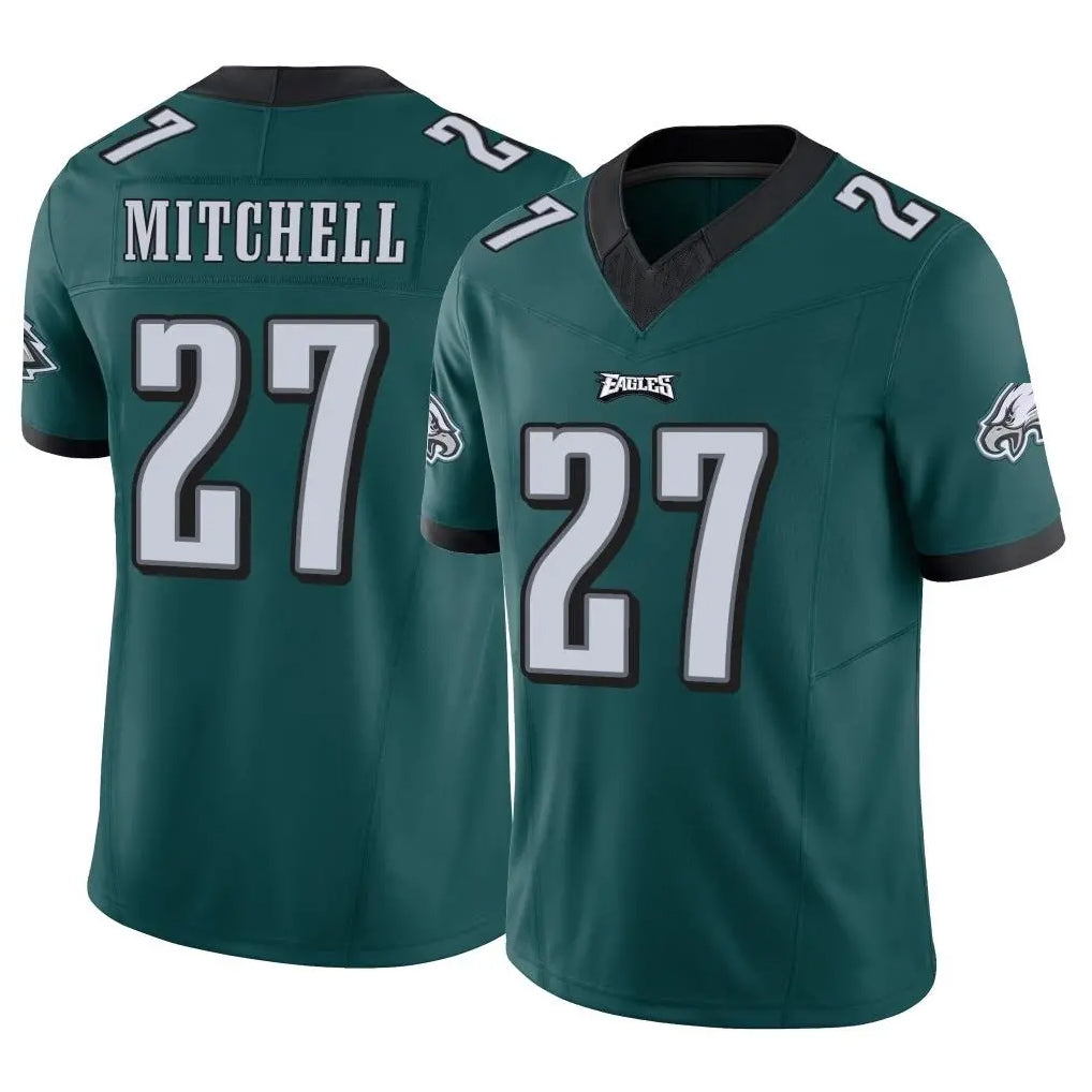 P.Eagles #27 Quinyon Mitchell Player Team Color Green Limited Vapor F.U.S.E. Home Game Edoa Stitched Jerseys
