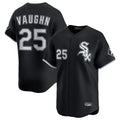 C.White Sox #25 Andrew Vaughn Player Black Limited Home Edoa Stitched Jerseys