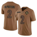C.Bengals #2 Evan McPherson Player Brown Salute to Service Limited Edoa Stitched Jerseys