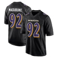 B.Ravens #92 Nnamdi Madubuike Player Black Carbon Fashion Home Game Edoa Stitched Jerseys