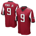 A.Falcons #9 Michael Penix Jr. Player Red Color Vapor Home Game Edoa Stitched Jerseys