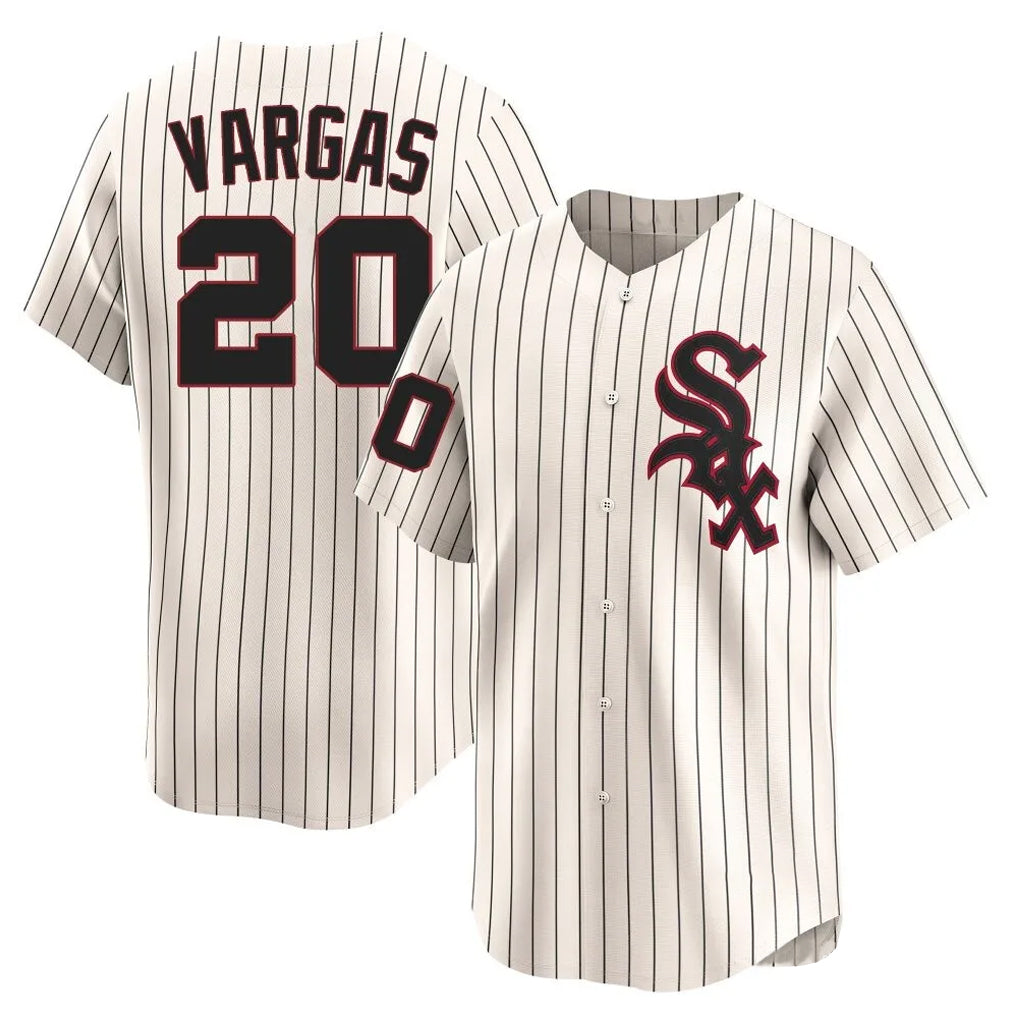 C.White Sox #20 Miguel Vargas Player Cream Cooperstown Collection Limited Home Edoa Stitched Jerseys