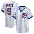 C.Cubs #9 Miguel Amaya Player White T-shirt Cooperstown Collection Limited Edoa Stitched Jerseys