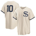 C.White Sox #10 Chase Meidroth Player Cream Field of Dreams Home Game Edoa Stitched Jerseys