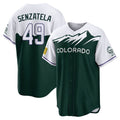 C.Rockies #49 Antonio Senzatela Player Green City Connect Home Game Edoa Stitched Jerseys