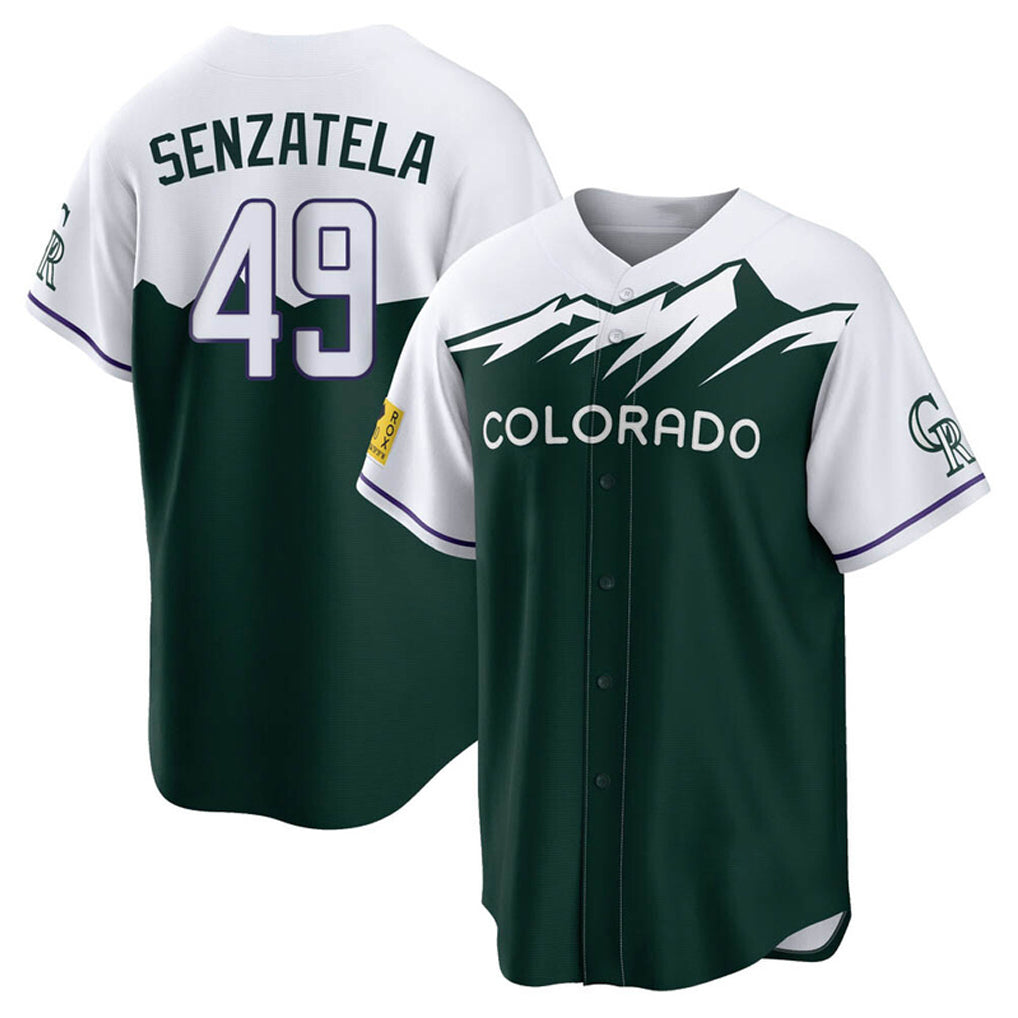 C.Rockies #49 Antonio Senzatela Player Green City Connect Home Game Edoa Stitched Jerseys