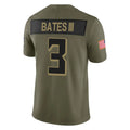 A.Falcons #3 Jessie Bates III Player Olive Salute To Service Limited Home Game Edoa Stitched Jerseys