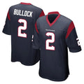 H.Texans #2 Calen Bullock Player Navy Home Game Edoa Stitched Jerseys