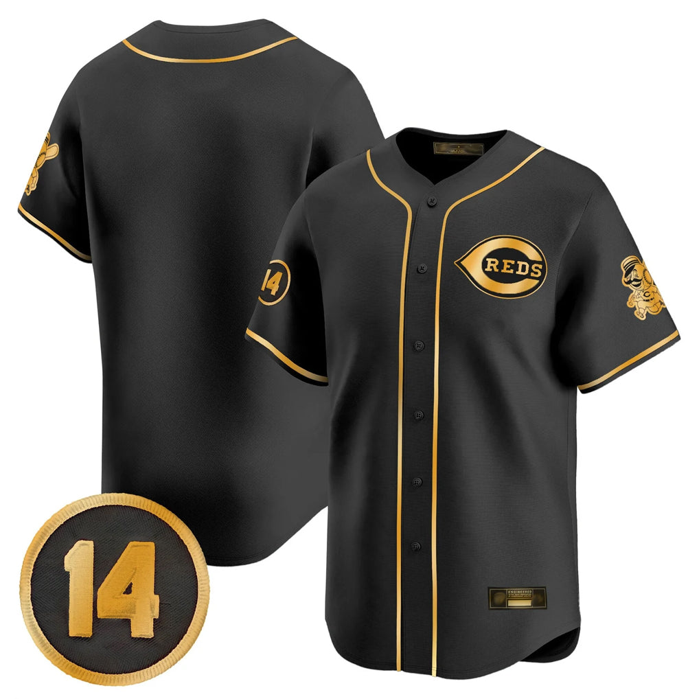 C.Reds ## Red Blank Player Black-Gold Vapor Premier Limited Home Edoa Stitched Jerseys