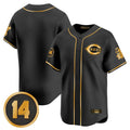 C.Reds ## Red Blank Player Black-Gold Vapor Premier Limited Home Edoa Stitched Jerseys