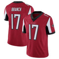A.Falcons #17 Zachariah Branch Player Red Color Vapor Untouchable Limited Home Game Edoa Stitched Jerseys